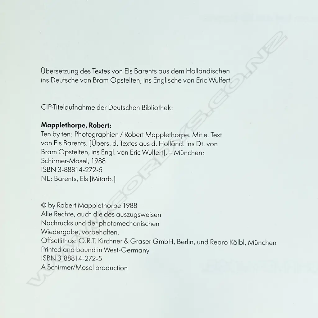 ROBERT MAPPLETHORPE: TEN BY TEN Image 1++